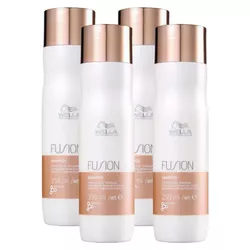Wella Kit Fusion Restauração Shampoo 250ml (4 unidades) - UNIKAPRO Cosmetics