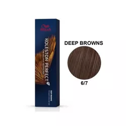 Wella Koleston Perfect Louro Escuro Marrom 6/7 60ml - UNIKAPRO Cosmetics