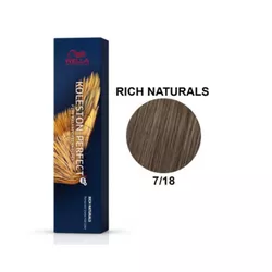 Wella Koleston Perfect Louro Médio Cinza Azul/Pérola 7/18 60m - UNIKAPRO Cosmetics