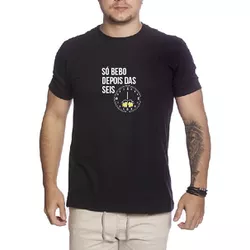 Camiseta Só Bebo Depois Das 6 All Clan - 0015 - USE CLAN
