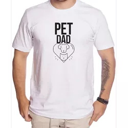 Camiseta Pai de Pet Gato Cachorro Cat Dog - 0022 - USE CLAN