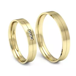 Alianças de Casamento Brasília 4mm - 513 - M Joias