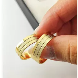 Alianças de Casamento Campinas Goiânia 5mm - 514 - M Joias