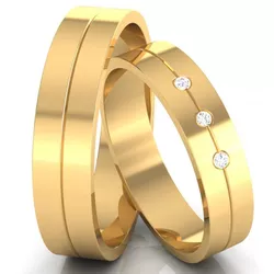 Alianças de Casamento DF 5mm - 512 - M Joias