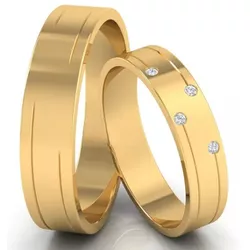 Alianças de Casamento Aguas Lindas de Goiás 5mm - ... - M Joias