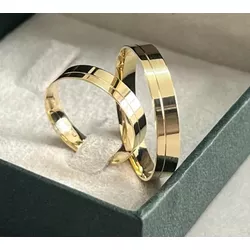 Alianças De Casamento Boston 3mm - 589 - Márcio Joias 1966