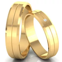 Alianças de Casamento Goiânia 5mm - 501 - M Joias