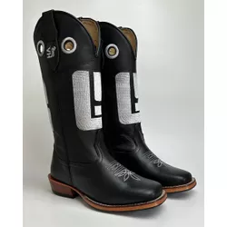 Bota Texana Masculina Country em Couro Legítimo Bi... - Via Horse Boots