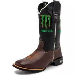 Bota Texana Masculina Monster Country em Couro Leg... - Via Horse Boots