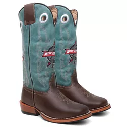 Bota Texana Masculina PBR country em Couro legitim... - Via Horse Boots