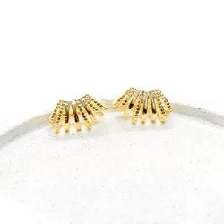 Brinco Agarradinho Basic Banhado a Ouro - Vila das Pratas e Semijoias 