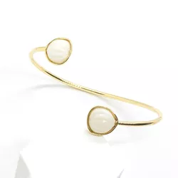 Bracelete Duo Concha Banhado a Ouro - Vila das Pratas e Semijoias 