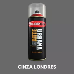 Spray Arte Urbana 400ml - Cinza Londres - 205... - VIVA COR TINTAS