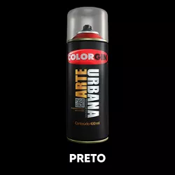 Spray Arte Urbana 400ml - Preto - 20639 - VIVA COR TINTAS