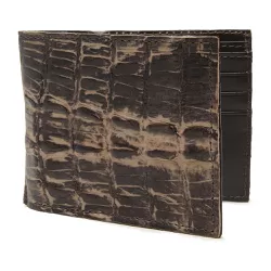 Carteira MINI em Couro de Jacaré (Caiman Yacare) T... - Exotic Couros