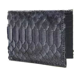 Carteira MINI em Couro de Python (Python reticulat... - Exotic Couros