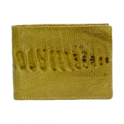 Carteira Masculina Mini em couro de canela de aves... - Exotic Couros