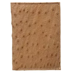Carteira Masculina Em Couro de Pescoço de Aveztruz... - Exotic Couros