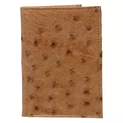 Carteira Masculina Em Couro de Pescoço de Aveztruz... - Exotic Couros