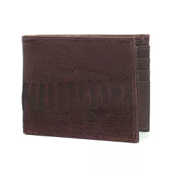  Carteira Mas. em Couro de Canela de Avestruz (Str... - Exotic Couros