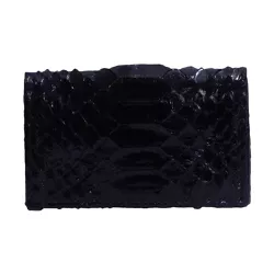 Porta Cartão Em couro de cobra (Python reticulatus... - Exotic Couros
