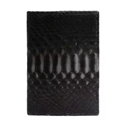Porta Documento em Couro de Cobra (Python reticula... - Exotic Couros