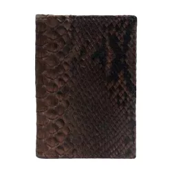 Porta Documento em Couro de Cobra (Python reticula... - Exotic Couros