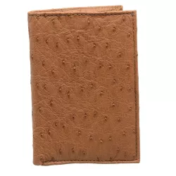 Carteira Masculina Em Couro de Pescoço de avestruz... - Exotic Couros