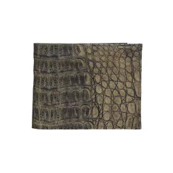 Carteira Mas. em Couro de Jacaré (Caiman Yacare ) ... - Exotic Couros