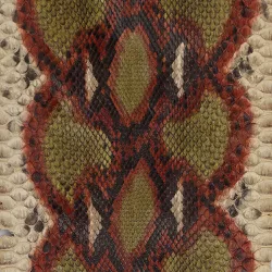 Couro de cobra acabado/curtido BC (Python reticula... - Exotic Couros