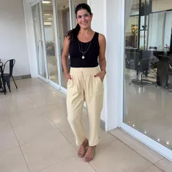 Calça Feminina Sarja Marante... - XICA STORE