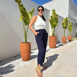 Calça Feminina Sarja Marante... - XICA STORE