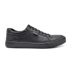 Tênis Masculino All Black Couro - 6040 - Yep Store