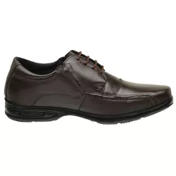 Sapato Social Confort Masculino Com Cadarço Café -... - Yep Store
