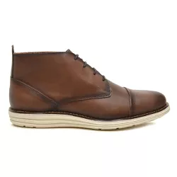 Sapato Casual Oxford Masculino Cano Médio Tabaco -... - Yep Store