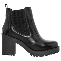 Bota Feminina Confort Com Salto Preta - 14030P - Yep Store