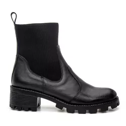 BOTA COTURNO TRATORADA FEMININA COURO LEGÍTIMO PRE... - ZAFREM