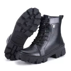 BOTA COTURNO FEMININO ASHER PRETO - COTURNO FEMINI... - ZAFREM