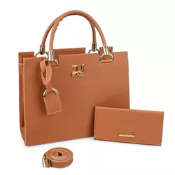 Kit Bolsa Feminina Castelo Madri Caramelo - Zuí Br... - ZUÍ BRASIL