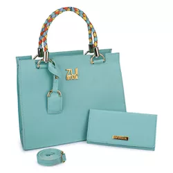 Kit Bolsa Feminina Castelo Relax Azul Turquesa - Z... - ZUÍ BRASIL