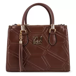 Bolsa Feminina Luxo Lorena Geométrico Caramelo Zuí... - ZUÍ BRASIL