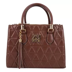 Bolsa Feminina Luxo Lorena Triângulo Caramelo Zuí ... - ZUÍ BRASIL