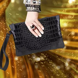 Bolsa Feminina Carteiro De Mão Festa Clutch Preta ... - ZUÍ BRASIL