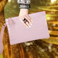 Bolsa Feminina Carteiro De Mão Festa Clutch Rosa Z... - ZUÍ BRASIL