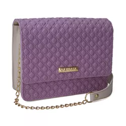 Bolsa Feminina Pequena Petit Alça De Corrente Lilá... - ZUÍ BRASIL