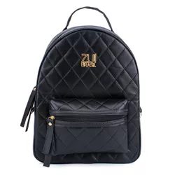 Mochila Grande Matelassê Preta Zuí Brasil - 10475 - ZUÍ BRASIL