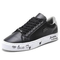 TÊNIS BASICO FEMININO LISO CONFORTÁVEL MODERNO LOVE KEDS Black