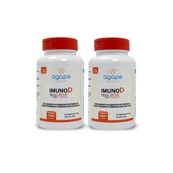COMBO 2X IMUNO D PLUS 120 (2X60) CAPSULAS SOFT GEL... - Ágape Manipulação