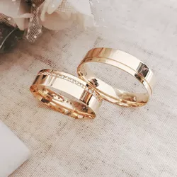 Aliança de Ouro 18k O PAR - RJ101 - ALIANÇAS RAINHA VIRTUAL 