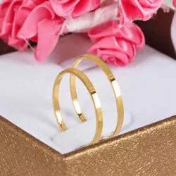 Aliança de Ouro 18k O Par - RJ131 - ALIANÇAS RAINHA VIRTUAL 